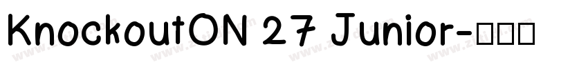 KnockoutON 27 Junior字体转换